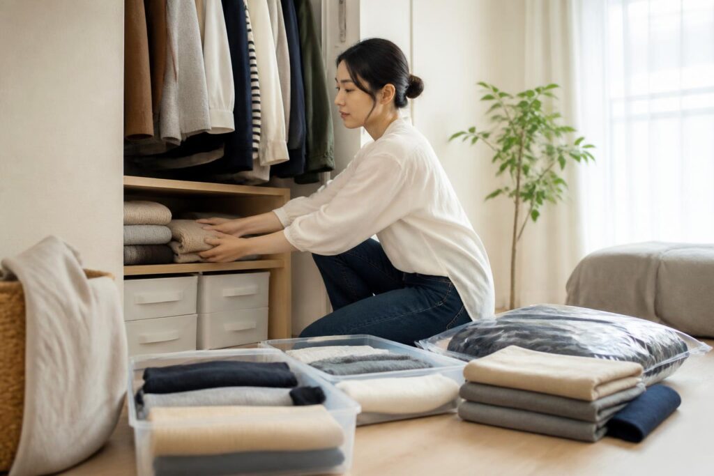 衣替えで収納する衣類をクリーニングに出すタイミングはいつ？