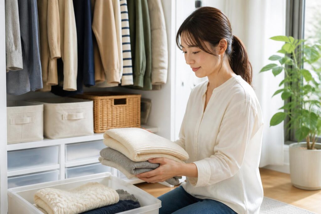 秋の衣替え収納で注意する点は？